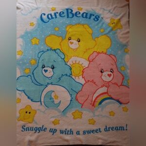 Vintage Care Bears Fleece “Snuggle Up with a Sweet Dream” 60”x48” Throw